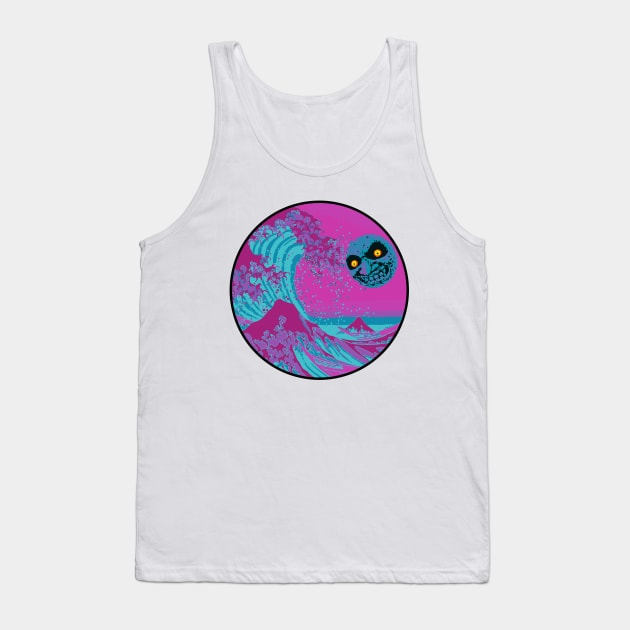 Great Wave Moon Tank Top by Rickster07